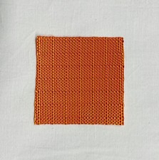 Christo & Jeanne-Claude - Stoffprobe "The Gates" - original fabric - 7 x 7 cm