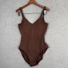 Sessa Brown Textured One Piece