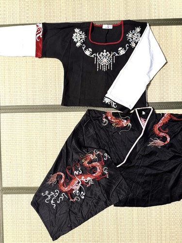 Hanfu teilig schwarz drache - 3-teilig,