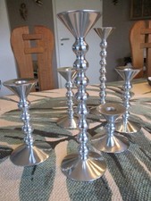 Alessie Kerzenleuchter Flame  6 Stck Mendini ,2X27,5,  3 x16,5 , 1x9,5 cm