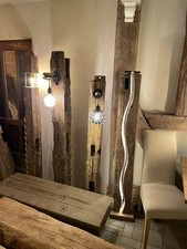 Stehlampe - LED-161 cm Altholz