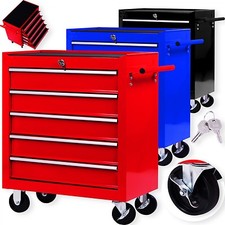 Masko® Werkstattwagen - 5 Schubladen✓ Abschließbar ✓ Massiv ✓ Metall | 3 Farben