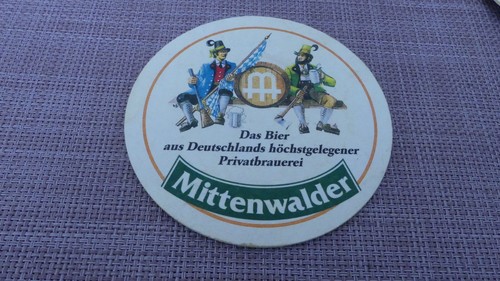 Bierdeckel mittenwalder bier - bierdeckel, "mittenwalder