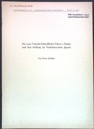 Die neue tokaido schnellbahn - die, tokaido-schnellbahn