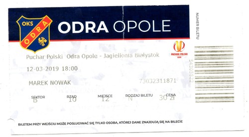 Ticket pol oks odra opole - ticket,