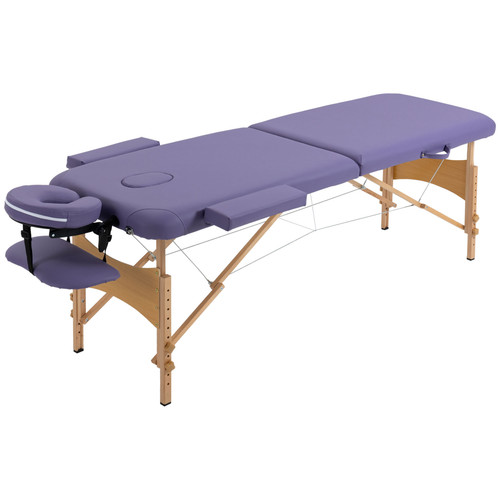 Massageliege kunstleder lila - massageliege,
