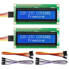 LCD 1602, I2C, 2 Pack, kompatibel mit Arduino Raspberry Pi Pico, 16x2 Display