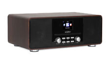 Reflexion HRA19INT DAB- und Internetradio mit CD-Player und Radiowecker braun