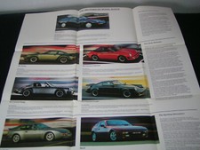 Prospekt / Broschüre Porsche Modellprogramm 1988 - 928 S, 944 Turbo, 911 Carrea