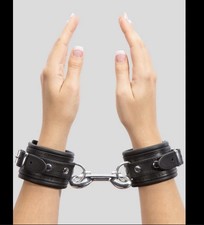 Sexy Leather Ankle to Toe Restraint cuffs Bondage Thumb Handcuffs Adjustable