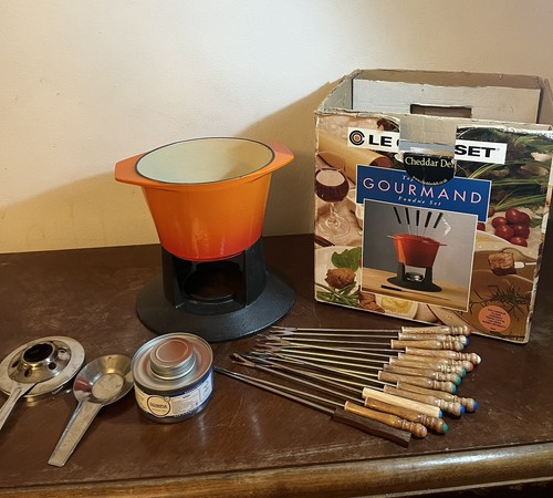 Creuset fondue set - le,