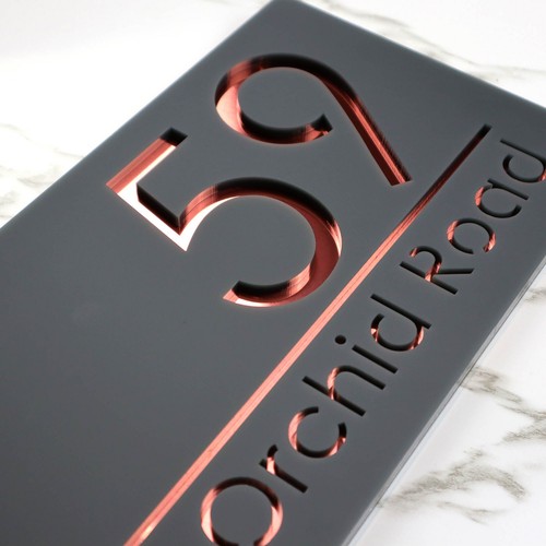 Rosegold türschild - rosegold,