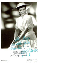 GARDY GRANASS  Autogramm original signiert AK 14 x 9 cm "Heidelberger Romanze"