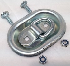 6x Zurröse mit Flansch Öse für Spanngurt Aufbauring Zurrlasche Lasche Zurrpunkt 