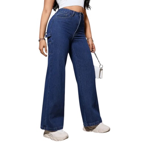 Damen mom jeans schlaghose - mom,