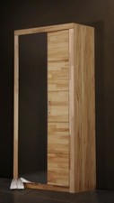 Kernbuche teilmassiv Highboard Kommode Spiegel Anrichte Garderobenschrank 