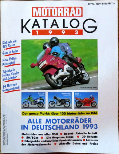 Motorrad katalog 1993 alle - motorrad-katalog,