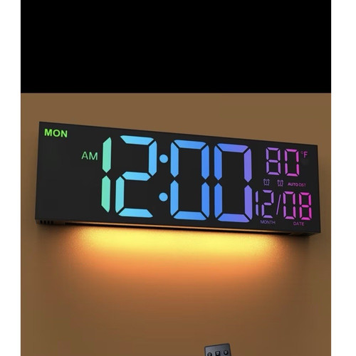Digitale led wanduhr - led,
