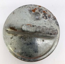 Tankdeckel Oldtimer Motorrad Auto Patent Blau Vintage Sammler