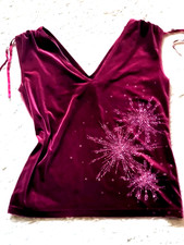 DAMEN SAMT  SHIRT  MIT