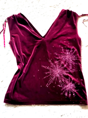 Damen samt shirt mit - damen,