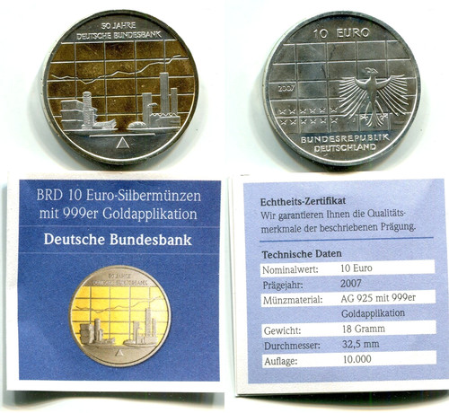 Euro brd 2007 silber - 10,