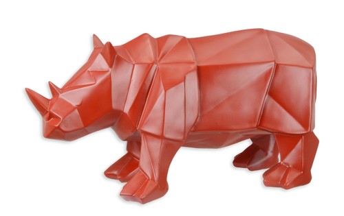 Figur nashorn rot - nashorn, replikat