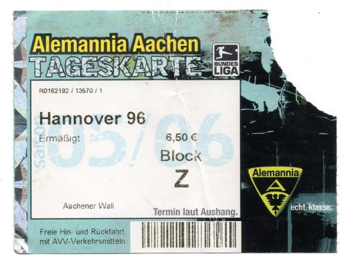 Ticket pokal alemannia aachen - ticket,