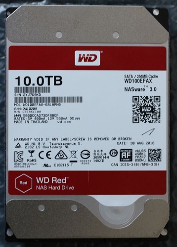 Red nas hdd wd100efax - 10,