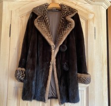 Schwarze Pelzjacke Kurzmantel