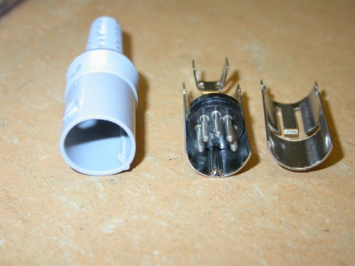 Din stecker 5pol - din, grau