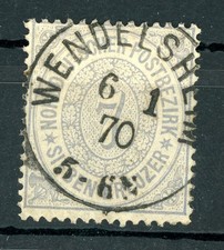Norddt. Postbezirk: Mi.Nr.22 gestempelt K1 "Wendelsheim"