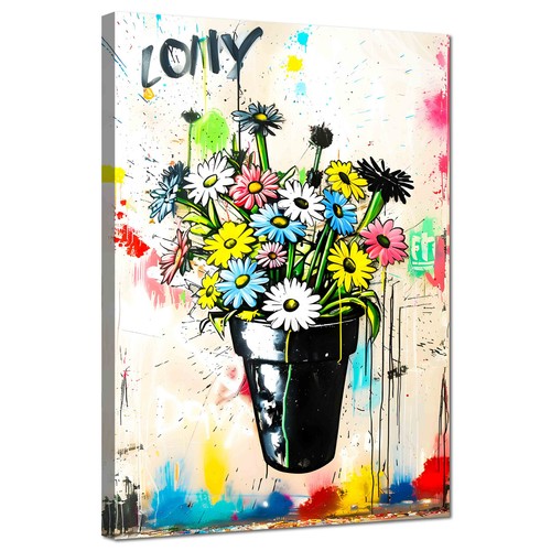Kunstdruck auf leinwand vase - auf,
