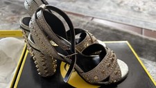 Buffalo 316-0566-1  Gold Gr.38 Damen Sandalen Sandaletten  Leder