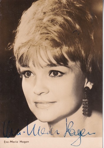Autogramm eva maria hagen - -,