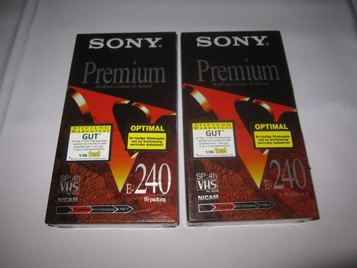 Vhs leerkassetten neu ovp - vhs,
