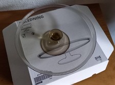 IKEA ANLEDNING Tortenplatte Kuchenteller Servierplatte Beige Braun Glas Wie Neu