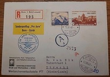 OKW Zensur Brief Bern Zürich Schweiz Utrecht PTT Sonderpostflug Wehrmacht (100