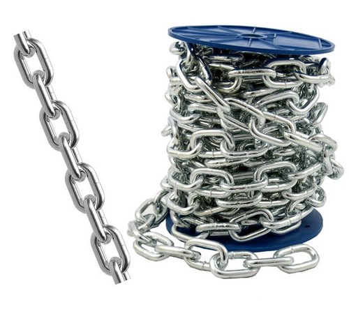 ø2 10mm stahlkette - Ø2-10mm, verzinkt