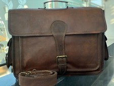 Ledertasche Vintage Laptop