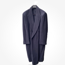 Original Giorgio Armani Cashmere Herrenmantel blau - GR. 50
