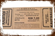 Retro Blechschild KÖLN WUPPERTAL 30x20 cm Metallschild Vintage Nostalgie (4476)