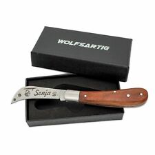 Gartenmesser | Geschenke für Gärtner | Taschenmesser Klappmesser mit Gravur