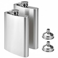 Edelstahl Flachmann Set 2