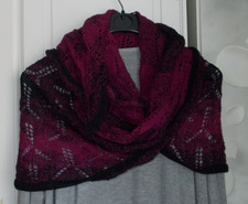 Schultertuch -Dreieckstuch -Gestricktes Unikat -Handarbeit