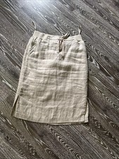 Rock 36 Tesini beige Leinen 