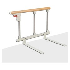 Faltbares Bettgitter Metall Holzfarbe 106cm Sicherheitsseite Schutz für Erwac...