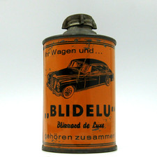 alte Blechdose Öldose BLIDELU Blizzard de Luxe Vollkonservierung wohl 50er Jh.