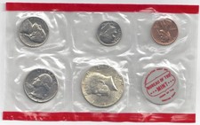 offizielles US-Münzset (Uncirculated Mint Set) aus dem Jahr 1970 Prägung D