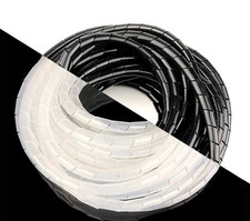 Spiralschlauch | schwarz  transparent | Kabelschutz | Kabelspirale | Ø 4 - 17 mm